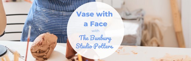 BSS24 Vase with a face with The Bunbury Studio Potters