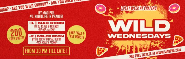WILD WEDNESDAYS ▲ FREE SHOTS, PIZZA & DONUTS