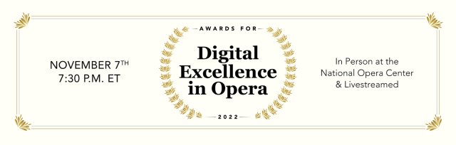Awards for Digital Excellence in Opera Ceremony