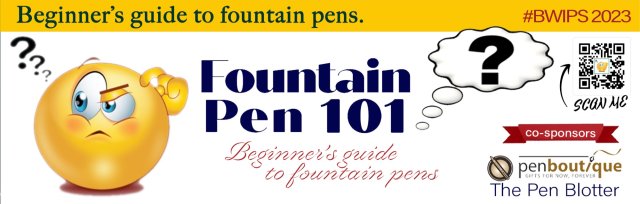 Fountain Pens 101 co-sponsers - Pen Boutique and  Jesse Tanenblatt