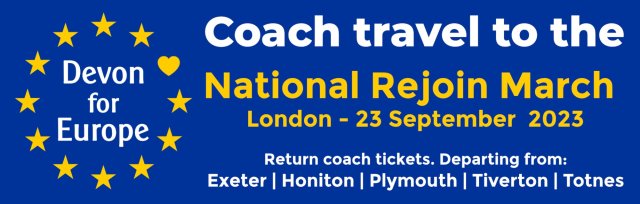 Coach travel to the National Rejoin March London 23 September 2023