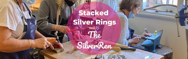 BSS24 Stacked Silver Rings with TheSilverRen- SOLD OUT