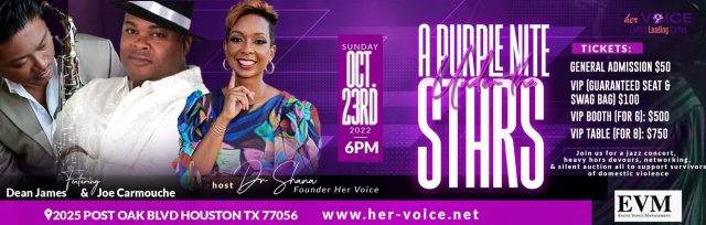 Her VOICE Presents: A Purple Nite Under the Stars Jazz Concert