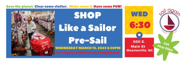 Sail Again's Shop Like A Sailor Pre-Sail