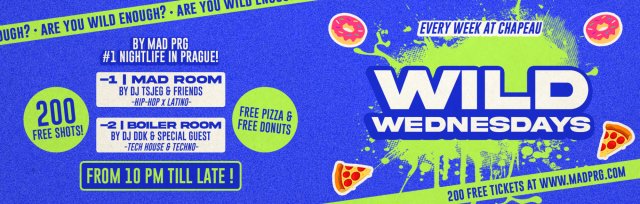 WILD WEDNESDAYS ▲ FREE SHOTS, PIZZA & DONUTS ▲ ERASMUS PARTY