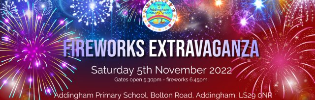 Buy tickets – Fireworks Extravaganza! – Addingham Primary School