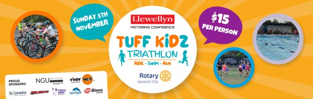 Llewellyn Motors Tuff Kidz Triathlon, Proudly Powered by Ipswich City Rotary
