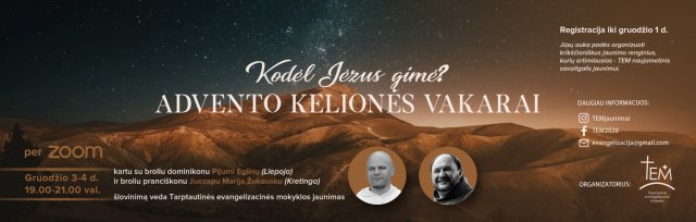 ADVENTO KELIONĖS VAKARAI