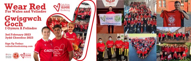 Wear Red for Wales and Velindre 2023