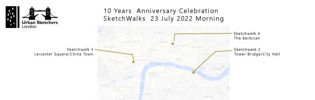 USK London 10 Year Celebration - 23 July Morning SKETCHWALKS
