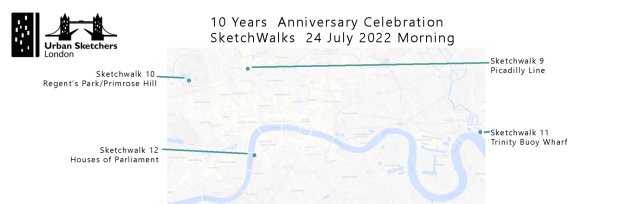 USK London 10 Year Celebration - 24 July Morning SKETCHWALKS