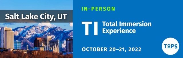 Total Immersion In-Person Experience, Salt Lake City, UT