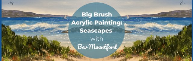 STAT3 Big Brush Acrylic Painting with Bev Mountford
