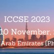 International Conference on Chemical Science and Engineering 2023 [ICCSE 2023] image
