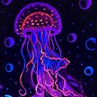 Blacklight Jellyfish Painting Experience image