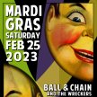 Mardi Gras Party with Ball & Chain and the Wreckers and The Vanier Playboys image