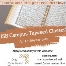 ISB Campus Tajweed Class