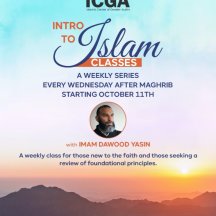 Intro to Islam: A Weekly Series with Imam Dawood Yasin