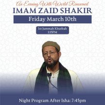 ICGA Friday Nights: With Imam Zaid Shakir