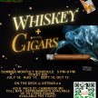 ArtBar 2.0 Presents "Whiskey and Cigars"  on the DECK   ~ On Friday's ~  Select Your Dates  2023      5pm~9pm Ticket $25 image