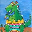 Easter Egg Dinosaur Kid's Painting Experience image
