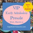 Cape Kids' Treasures Wed. VIP Presale Tickets image