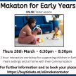 Makaton for supporting in Early Years - Taster Workshop - Thursday 28th March - 6:30pm - 8:30pm ONLINE image