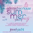 Sunset Edm Techno House Sunday NYC Crowd Control Jewel Yacht Party Cruise 2022 image