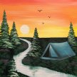 Make A Friend Friday: Camping Painting Experience image