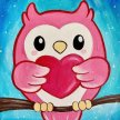 Love Owl Kids Painting Experience image