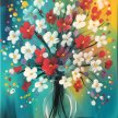 Treat Mom for $25! “Bouquet Burst!" Canvas Paint image