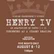 Henry IV, staged reading - Wed., Aug. 9th - TALKBACK after the show! image