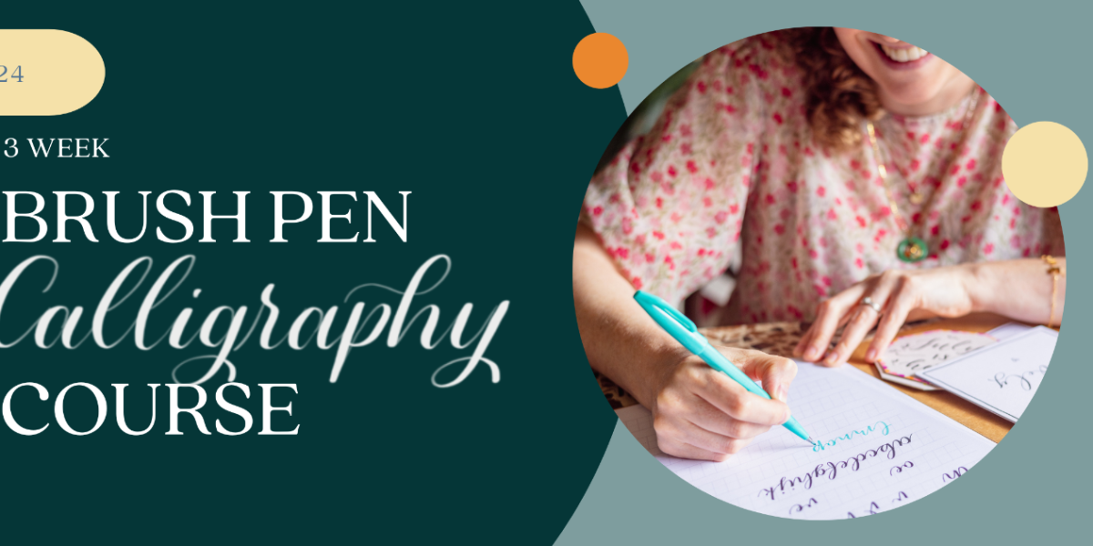 Book Tickets – Brush Pen Calligraphy - 3 Week Course [ONLINE] – Zoom