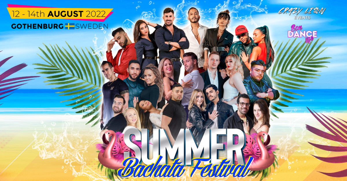 Buy tickets – Summer Bachata Festival 12-14th Aug 2022 || Gothenburg,  Sweden – Sinclair's Dance School, Fri 12 Aug 2022 6:00 PM - Sun 14 Aug 2022