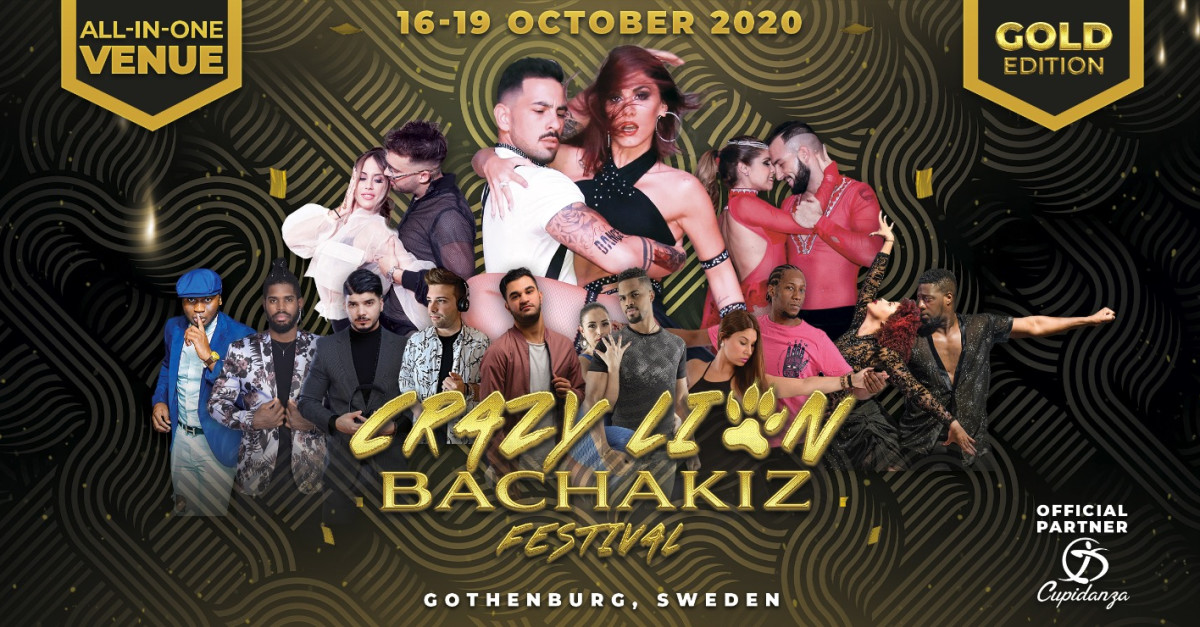 Buy tickets – Crazy Lion BachaKiz Festival 4th GOLD Edition, 16-19 Oct 2020  || Scandinavian Tickets – Åbymässan, Sat 17 Oct 2020 6:00 PM - Mon 19 Oct  2020 5:00 AM