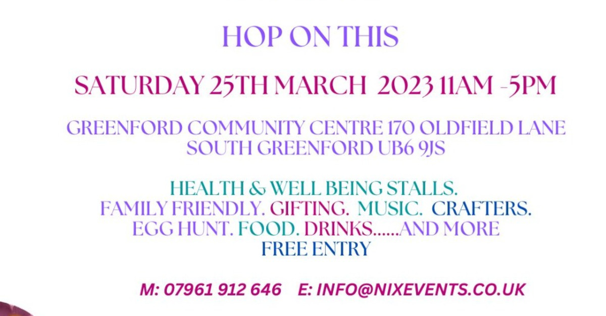 BOOK A STALL NOW! – Easter Health Well Being & Gifting Unity ...