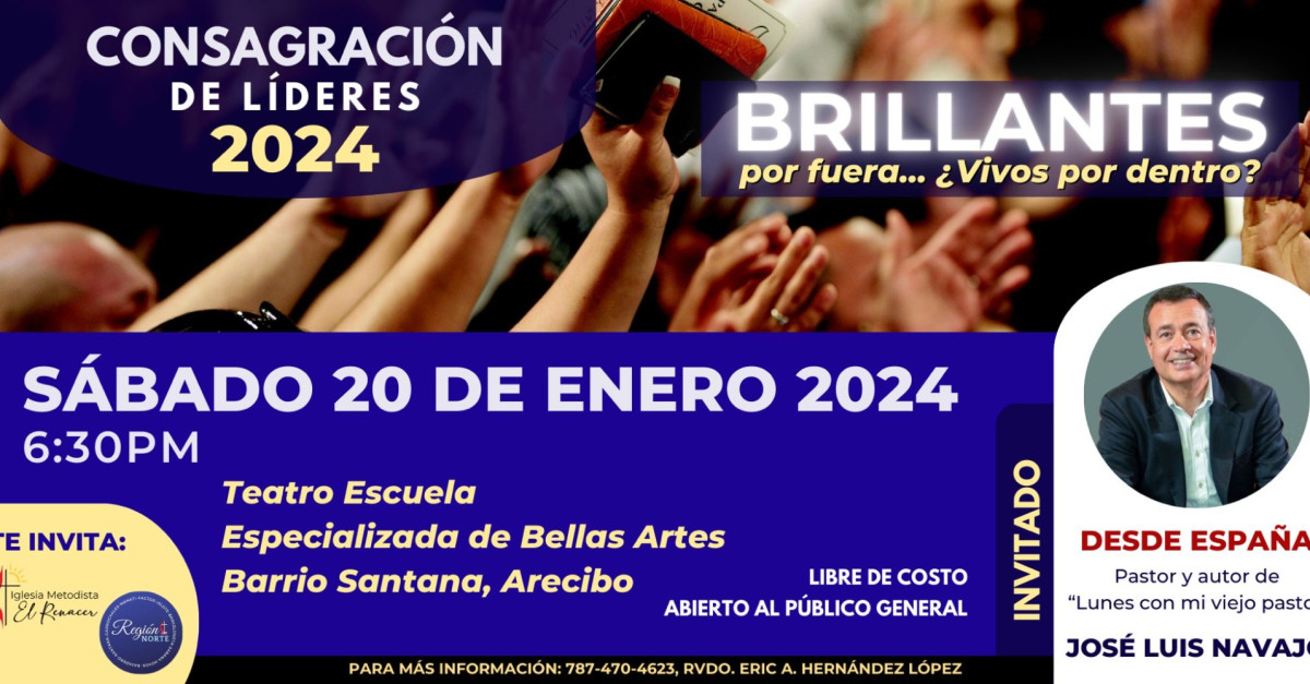 Registrarse Consagración de Líderes 2024 Brillantes por fuera…¿vivos