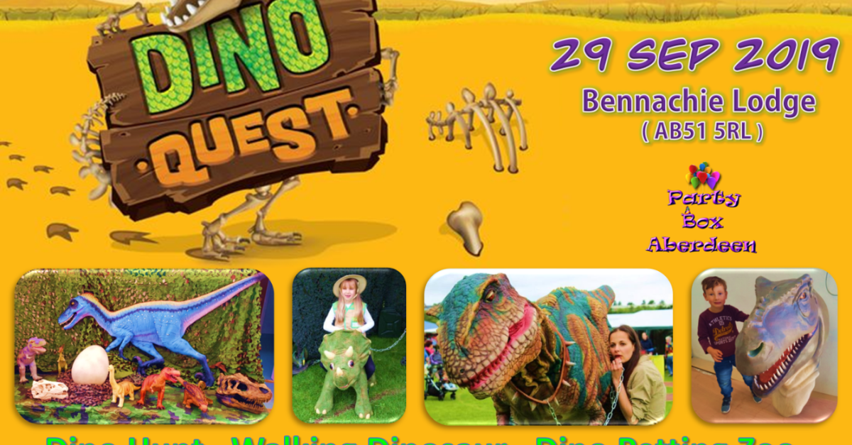 Buy tickets for Dino Quest 2019 at Bennachie Lodge Hotel, Sun 29 Sep ...