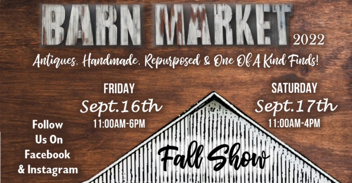 Buy tickets Chandelier Barn Market Fall Show 2022 Chandelier Barn