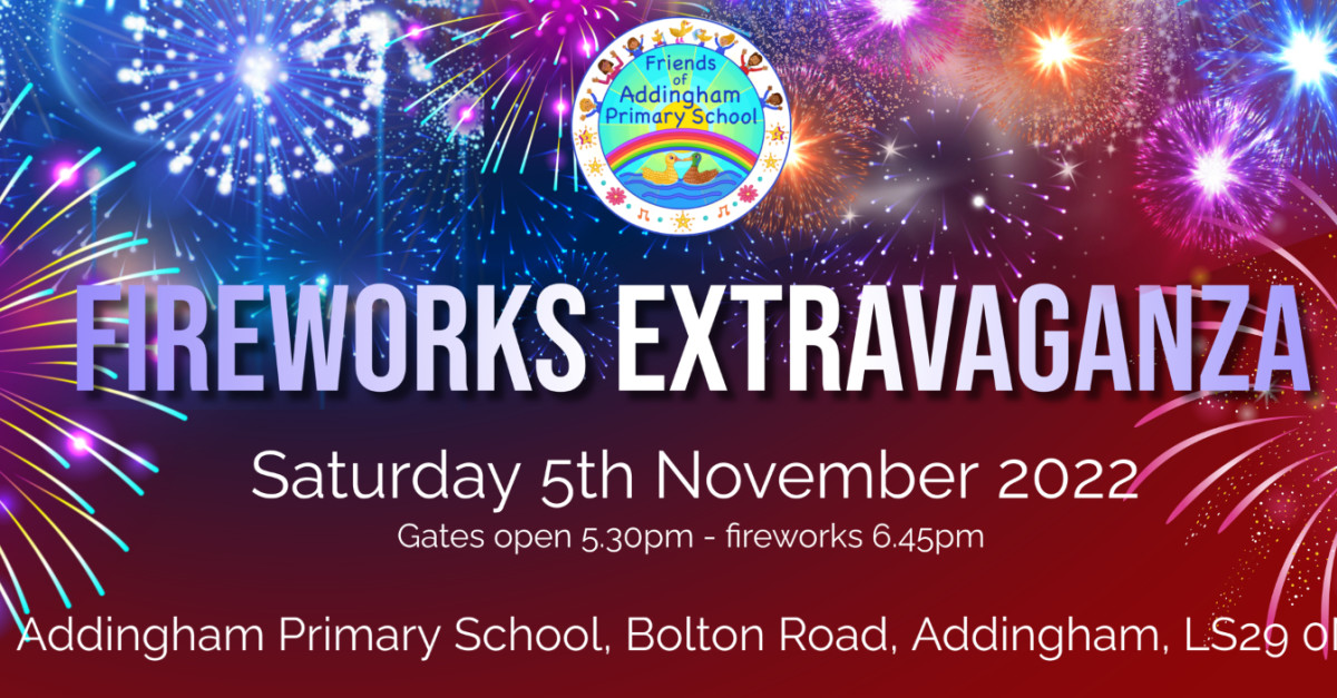Buy tickets – Fireworks Extravaganza! – Addingham Primary School, Sat 5 ...
