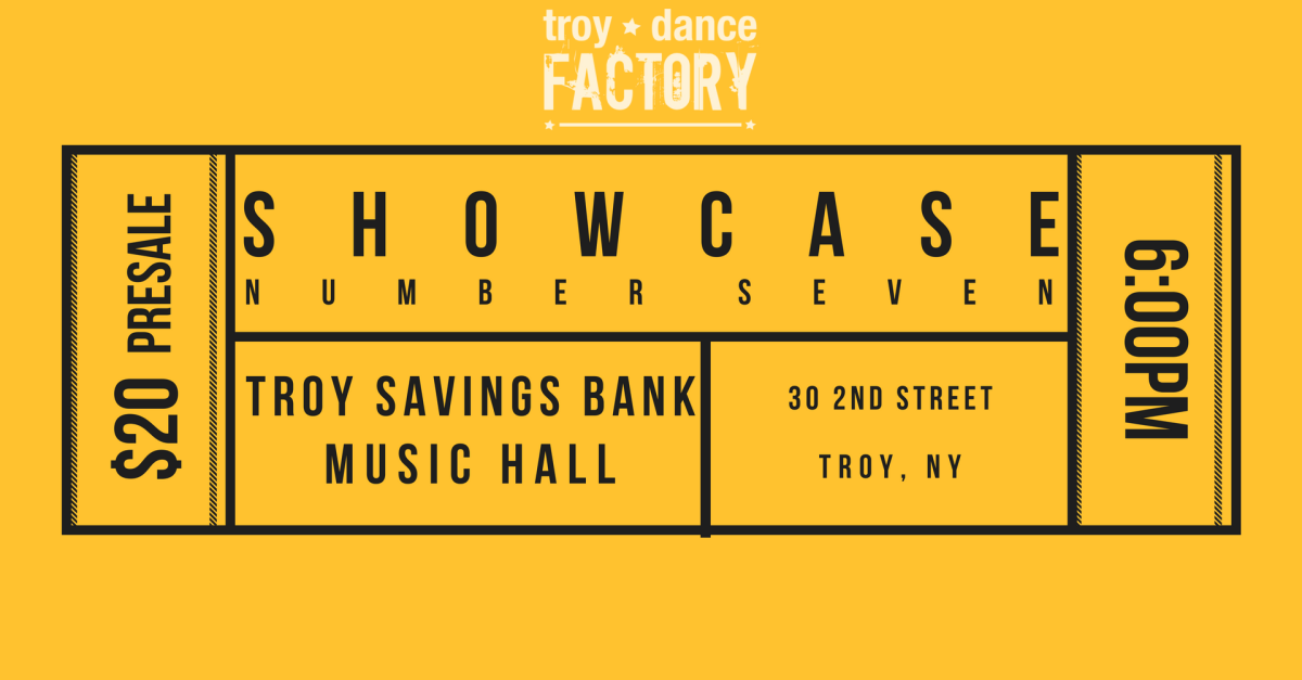 Buy tickets for Troy Dance Factory Showcase 7 at Troy Savings Bank