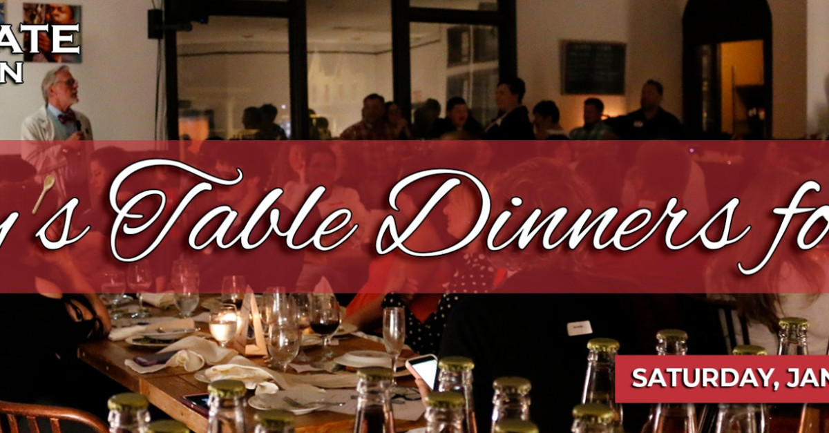 Buy Tickets Tony's Table Dinner Chef Tony's Bistro, Sat Jan 20