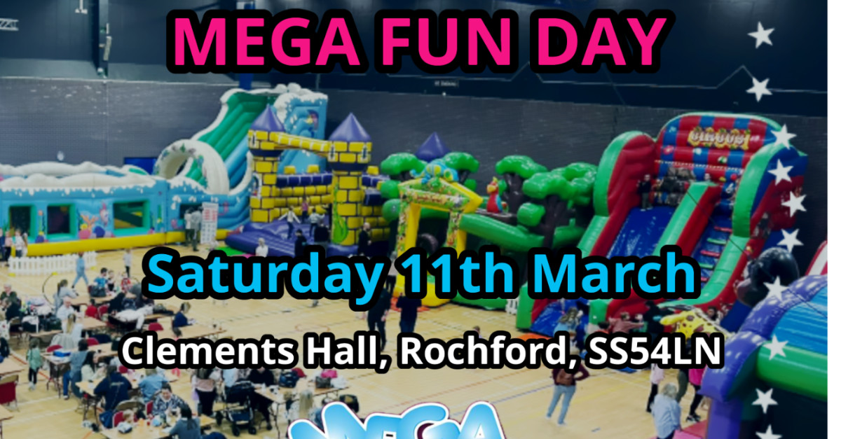 Buy tickets – ROCHFORD MEGA FUN DAY – Clements Hall Leisure Centre, Sat ...
