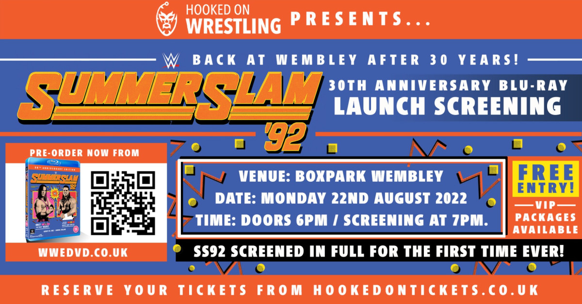 Buy tickets / Join the guestlist SummerSlam 1992 30th Anniversary