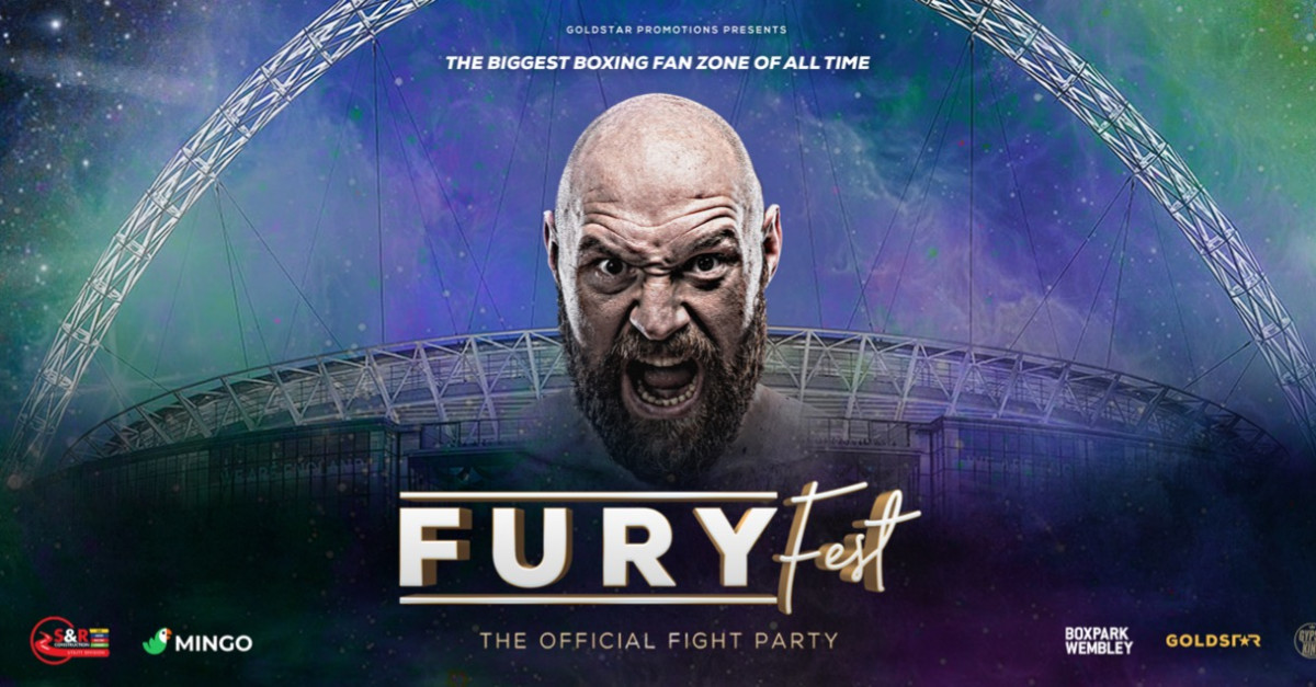 Buy tickets Fury Fest BOXPARK Wembley, Sat 23 Apr 2022 1100 AM 8