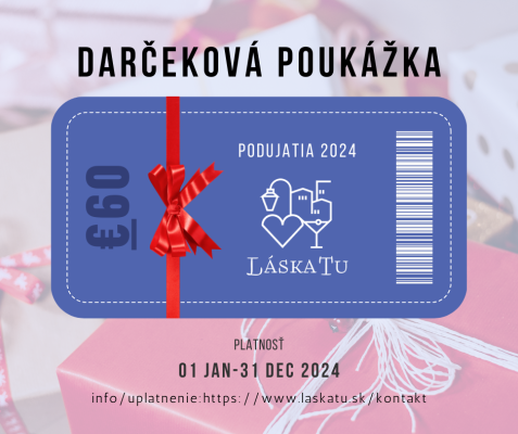 Darčeková Poukážka 60€ - Podujatia LáskaTu 2024 image