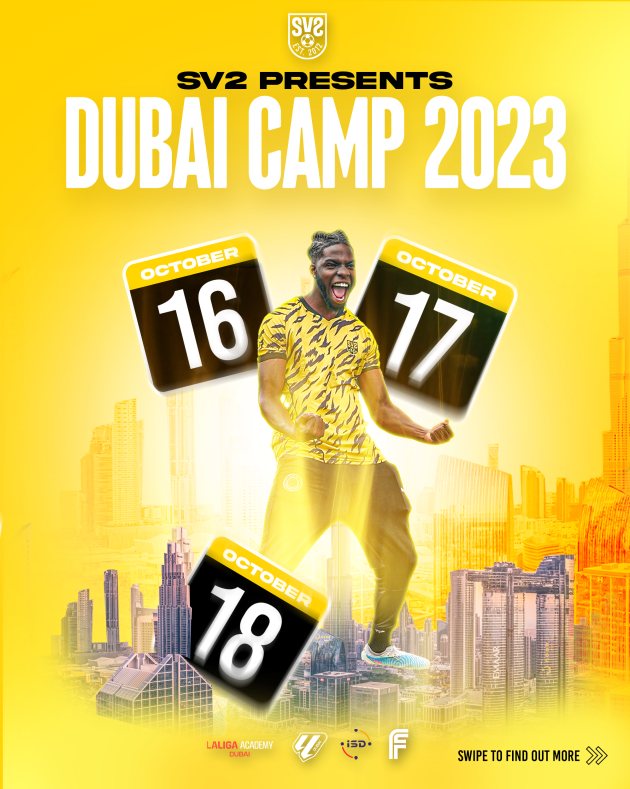 SECURE TICKETS NOW! SV2 DUBAI CAMP 2023 Inspiratus Sports District