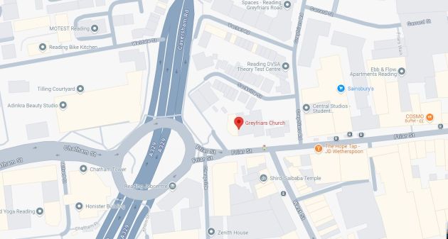 Greyfriars Church Map