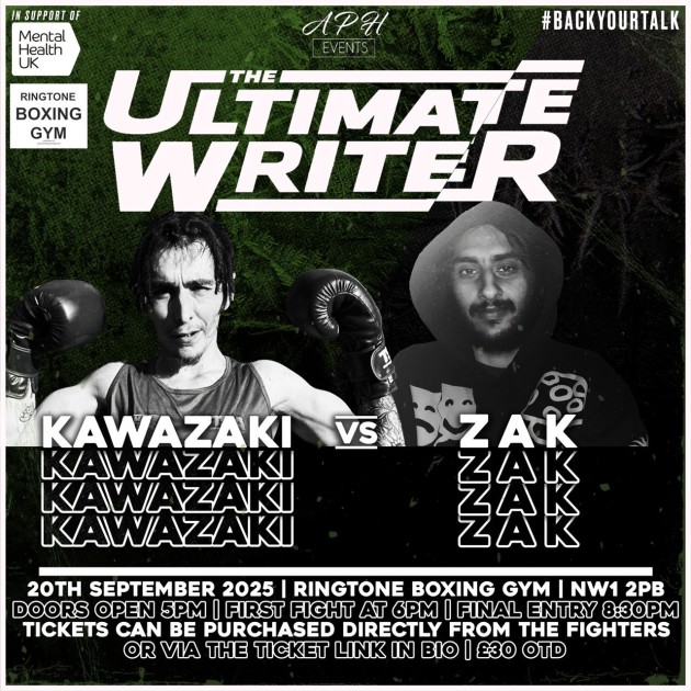 Kawazaki vs Zak - Fight Card Poster