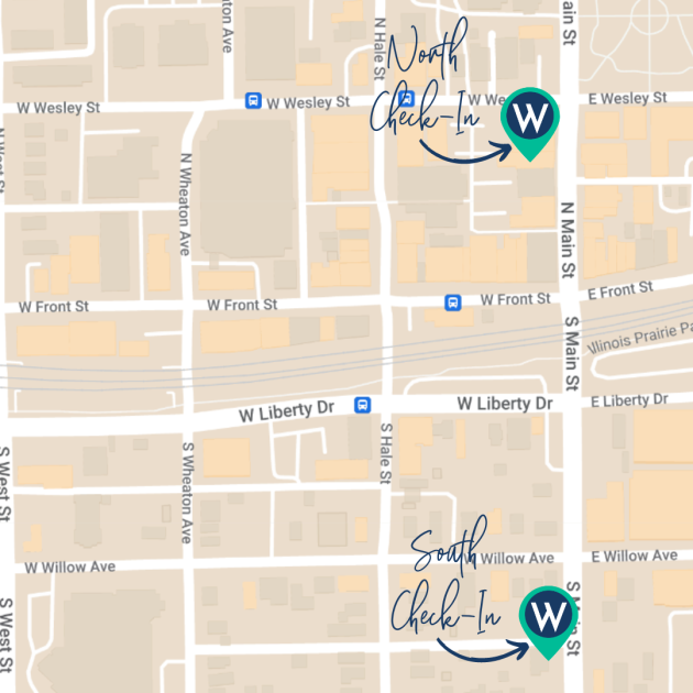 Summer Wine Walk '23 Check-In Location Map